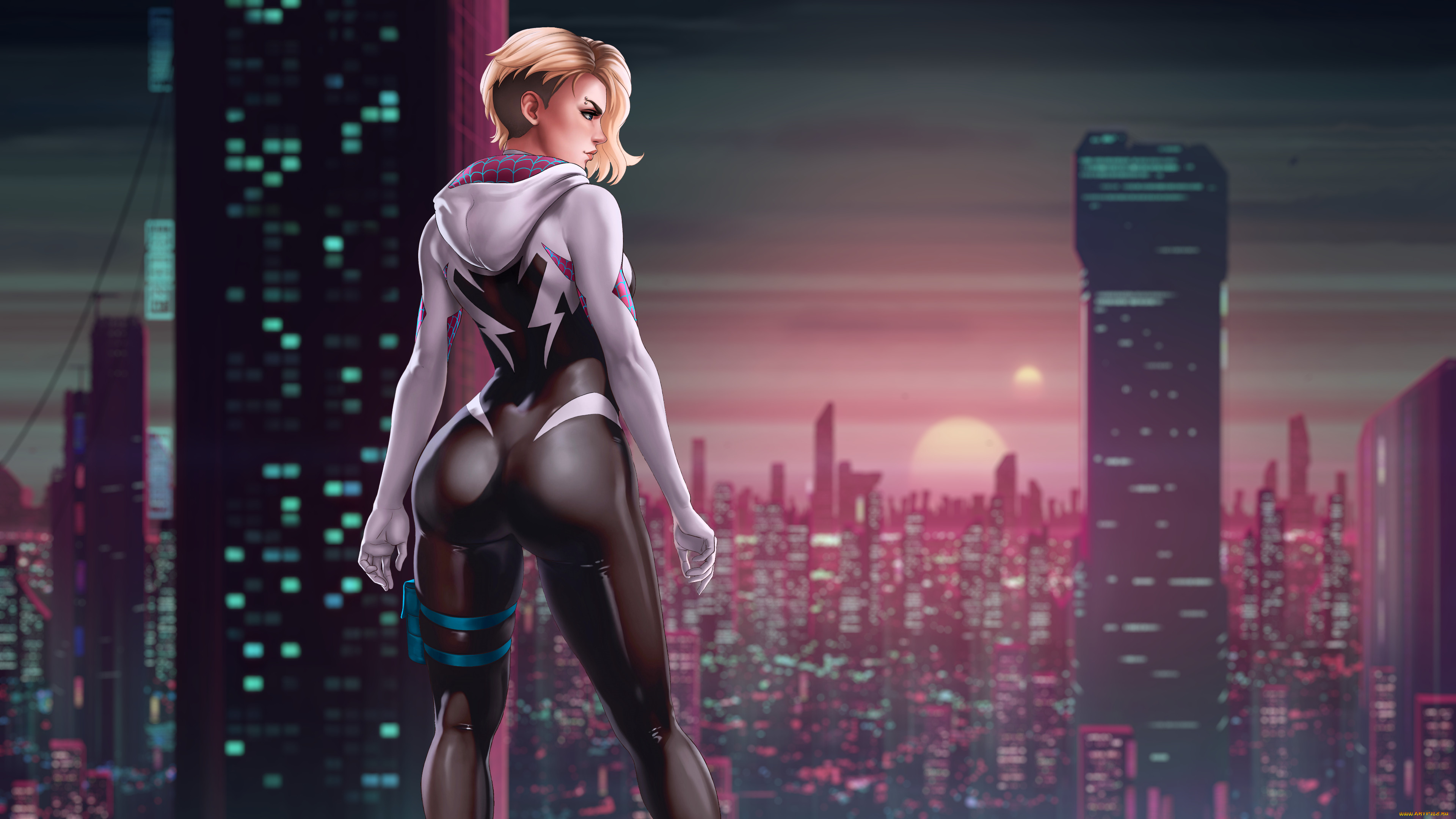 , , artwork, marvel, comics, spider, gwen